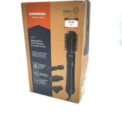 Image de Grundig HS7080 Fer à friser Fonction rotative Bleu Coiffeur volumateur