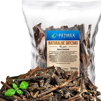 Produktbild von Natürlicher Hunde-Kauartikel Petmex Getrockneter Lammpansen 500g