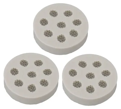 Produktbild von Silikonform Himbeerform 3 Stück für Kuchen, Seife, Kerze, Schokolade