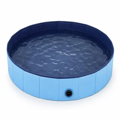 Produktbild von Großer Hundepool für große Hunde,geeignet für Haustiere und Kinder, als Planschbecken und Badewanne nutzbar, ideal für Garten und Sommer, 120 x 30 cm