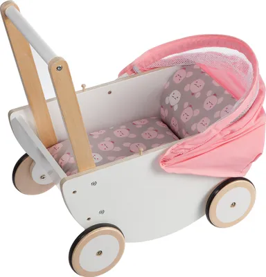 Image de Howa landau de poupée en bois 'Cozy Cactus' avec capote pliante 2550
