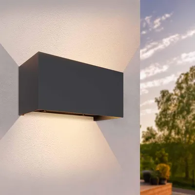 Produktbild von Ledvion LED Wandlampe Schwarz 9,5W Up Down IP54
