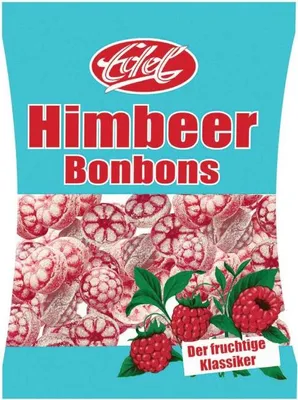 Produktbild von Edel Himbeer Bonbons der fruchtige Klassiker Hartkaramelle 120g