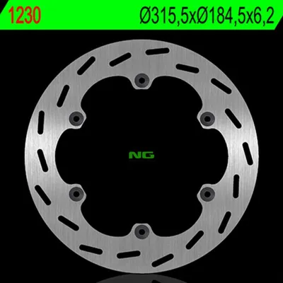 Productafbeelding van NG BRAKES remschijf rond, vast