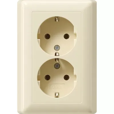 Produktbild von GIRA Steckdose 2f cws glz Standard 55 UP IP20 VP