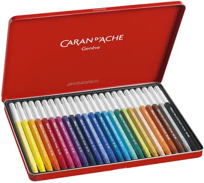 Produktbild von CARAN D'ACHE Fasermaler FIBRALO 24er Metalletui