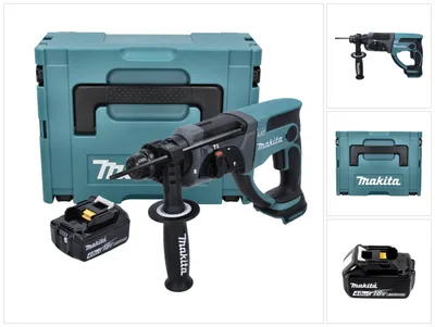Produktbild von Makita DHR 202 M1J Akku Kombihammer 18 V 2,0 J SDS Plus + 1x Akku 4,0 Ah + Makpac - ohne Ladegerät
