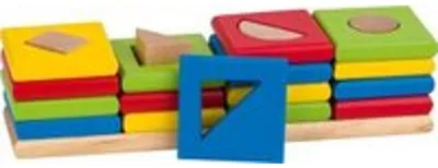 Immagine prodotto di Gioco di ordinamento dei colori e delle forme Le 4 torri