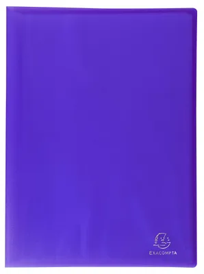 Produktbild von Exacompta 85366E 4er Pack Sichtmappe Chromaline aus transluzentem Kunststoff DIN