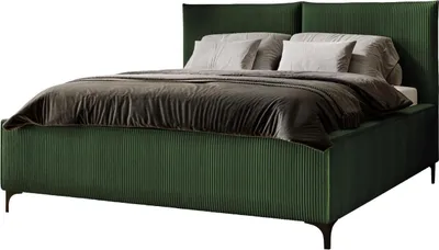 Produktbild von MIRJAN24 Polsterbett Leon Cord, Doppelbett mit Bettkasten, Ehebett, Gasdruckfeder, Lattenrost (Farbe: Poso 14, Größe: 180x200 cm)