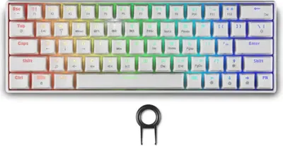 Zdjęcie produktu dla Spartan Gear Pegasus 2 RGB Biała Bezprzewodowa Klawiatura Gamingowa