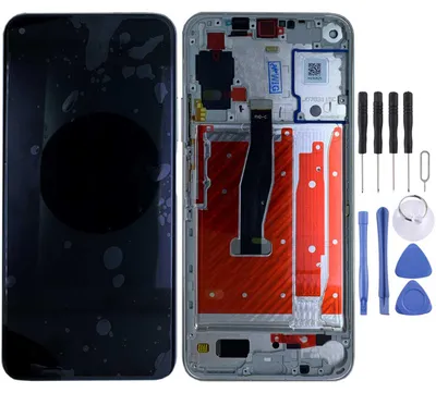 Produktbild von Für Huawei Honor 20 Pro Silber Display LCD Einheit Touch mit Rahmen Ersatz Neu