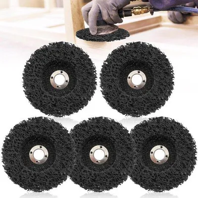 Image de Disques abrasifs 125 mm, lot de 5, pour le nettoyage des meuleuses d'angle