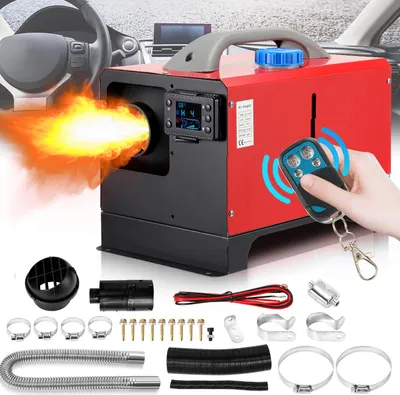 Produktbild von Bettizia 12V 8 KW Diesel Lufterhitzer, Luft Dieselheizung,Standheizung Diesel,Diesel Luftheizung, Air Diesel Heizung mit Fernbedienung LCD Schalter für Auto, LKW, Wohnmobil, Bus (8kw horizontal)