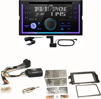 Produktbild von JVC KW-DB95BT Bluetooth Digitalradio Einbauset für Suzuki SX4 Fiat Sedici