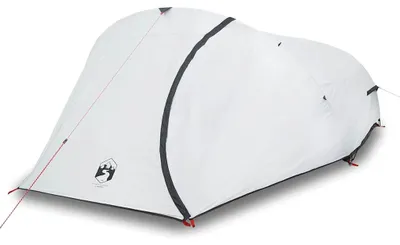 Image de vidaXL Tente de camping dôme 4 personnes blanche foncée étanche à l'eau