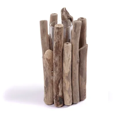 Produktbild von TISCH BLUMENVASE "MIRA" | Treibholz Vase, Tisch Deko