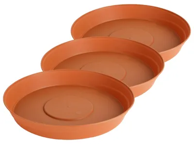 Produktbild von Garronda Blumentopf Untersetzer GD-0023 (3 Stück Terracotta, ⌀ 28cm H 4,5cm)