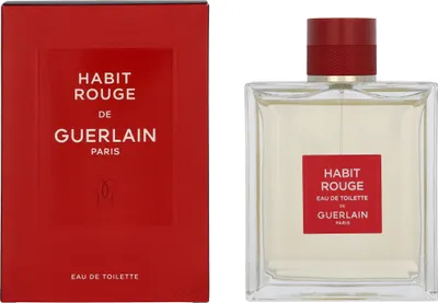 Produktbild von Guerlain Habit Rouge, Männer, 150 ml, Jasmin, Neroli, Leder, Holz, Patschuli, Vanille, - ALCOHOL - AQUA (WATER) - PARFUM (FRAGRANCE) - CITRONELLOL - LIMONENE - LINALOOL -...