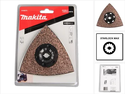 Obrázok produktu pre Makita RIFF Brúsna, frézovacia, rašplovacia doska, 116 mm Starlock Max - K60 - HM / RIFF - MAM017 - Malta / lepidlo na dlaždice / betón