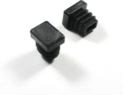 Produktbild von Ajile, 4 Stück, Rechteckiger Lamellenstopfen 20x15 mm (Wandstärke 1,0,3,0 mm), Schwarz, EPH102x4