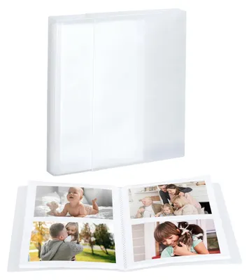 Fotoalbum mit 40 Seiten für 80 Fotos 10x15 cm, weiß