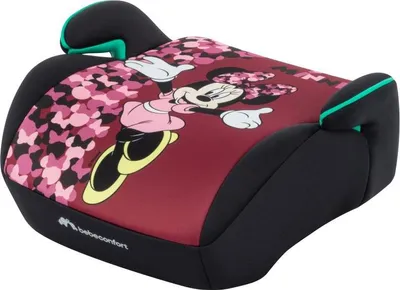 Produktbild von Bebeconfort Disney Gaia i-Safe, Reboarder Kindersitz, 6–12 Jahre,128–150 cm, Disney Minnie Sitzerhöhung, Leicht, Einfache Gurtinstallation, Fun Minnie