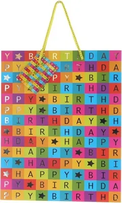 Produktbild von Geschenktasche - Happy Birthday - ca. 26 x 12,7 x 32,4 cm