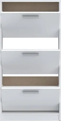 Produktbild von Furniture24 Schuhschränk Msa312-120 Schikipper 58.2 X 115.5 X 20.4 Cm - Weiß Matt