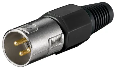 Produktbild von Mikrofonstecker, 3Pin (schwarz, 1 Stück)