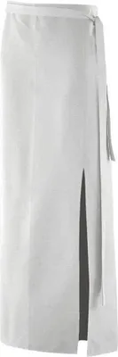 Produktbild von Schürze mit Schlitz B 100 x L 100 cm, Fb. weiß : weiß : 100% Baumwolle 230 g/m² (15)