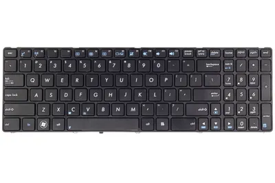 Produktbild von Tradebit - Klávesnica pre Asus | US QWERTY INT | Plná kompatibilita | Vysoko kvalitné materiály | Modely: K52 X52J X53S K53E K53S X73S N61J