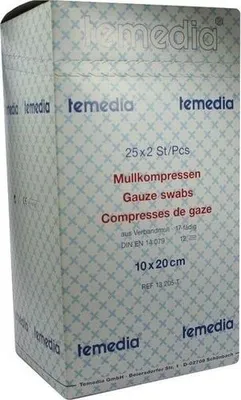 Zdjęcie produktu dla Kompresy z gazy 10x20 cm jałowe 12-warstwowe 17-nitkowe 50 szt