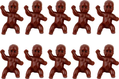 Produktbild von 10 Stück Baby-Ornamente, Baby-Figur, wiederverwendbar, glatt, Babyparty-Geschenk, Mini-Kunststoff, Mini-PVC, Babys, Party-Dekoration, Ornamente