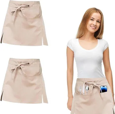 Produktbild von Famanu Schürzen-Set 2 Stück - Damen- und Herrenschürzen mit Taschen