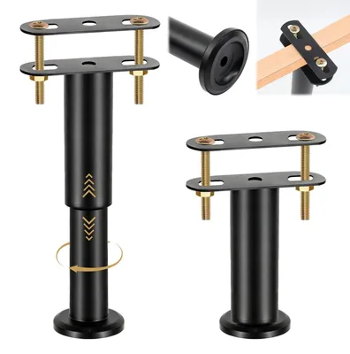 Obrázek produktu pro 2 kusy výškově nastavitelné nohy postele 18 - 32 cm - Stabilní podpěra postele