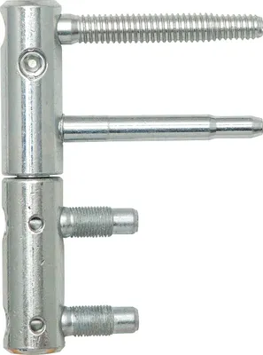 Produktbild von SFS Türband 3-Dim 2-Tlg. | Zargenband für Innentüren | Einbohrband ø 20 mm, Höhe 112mm, Stahl verzinkt silber