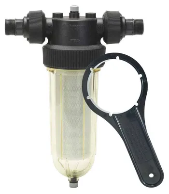 Wasserfilter 1" 25 µm Sedimentfilter 5 m³/h Kunststoff weiß