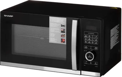 Produktbild von Sharp YC-QG254AE-B Mikrowelle Schwarz 900 W - Kapazität: 25 Liter - Mikrowellenleistungsstufen: 10 - Steuerungstyp: Halbdigital