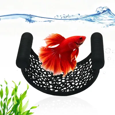 Schwimmende Betta-Hängematte, Aquarium-Versteck, Schwarz