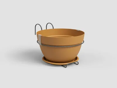 Obrázok produktu pre Artevasi Kvetináč CAPRI, 20 cm, plast, žltý