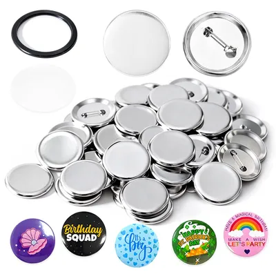120 leere Metallbuttons 58 mm für DIY-Anstecknadeln