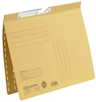 Image de Classeur à levier ELBA, DIN A4, carton Manila, 250 g/m2, jaune - pour le marché : D - L - A - CH - 50 pièces (90451 GB)