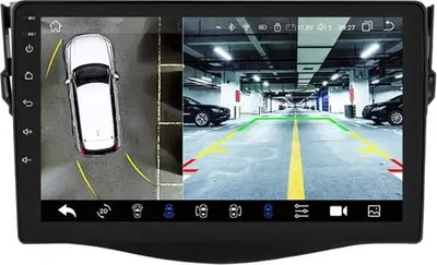 Image de Autoradio avec Bluetooth et caméra – CarPlay – Pour Toyota RAV4 (2006-2012) – Compatible avec Apple et Android – Système stéréo – Navigation – Système de navigation automobile