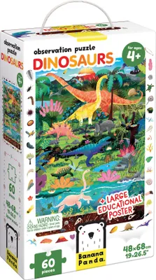 Obrázek produktu pro Banánová panda Najdi a prohlédni si puzzle Dinosaurier 4+