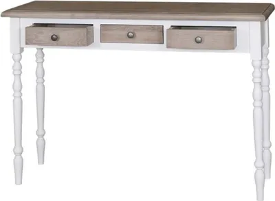 Obrázok produktu pre Casa Padrino Baroková konzola s 3 zásuvkami 120 cm - Konzolový stolík vo vidieckom štýle Príborník Nástenná konzola