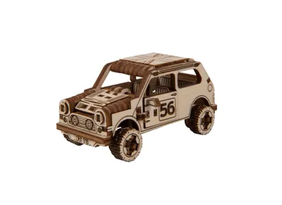 Image de Wooden.City Bois Modélisme Rally Car 1 - Kit de construction automobile 98 pièces
