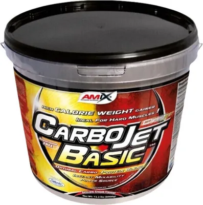 Imagen del producto de Amix CarboJet Basic: 6000 g, sabor plátano / Ganador / Aumentador de peso hipercalórico con una proporción óptima de carbohidratos y proteínas