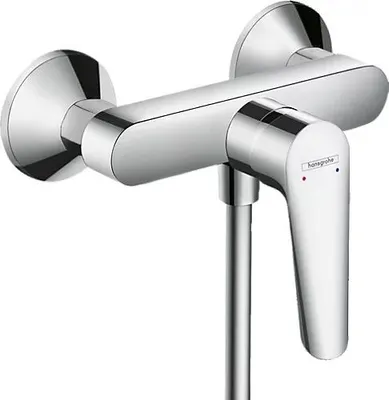 Zdjęcie produktu dla Hansgrohe Logis E chromowana jednouchwytowa bateria prysznicowa z termostatem