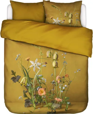 Produktbild von Essenza Bettwäsche-Garnitur Satin Ficaria  Farbe Flower ochre Größe 135x200+80x80